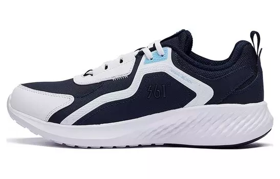 Кроссовки мужские низкие белый/синий 361°