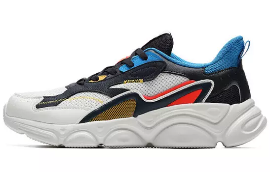 Кроссовки мужские низкие белый/синий 361°