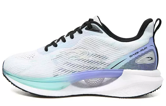 Кроссовки мужские низкие белый/синий/фиолетовый Saiqi