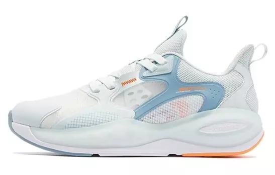 Кроссовки мужские низкие белый/синий Qiaodan