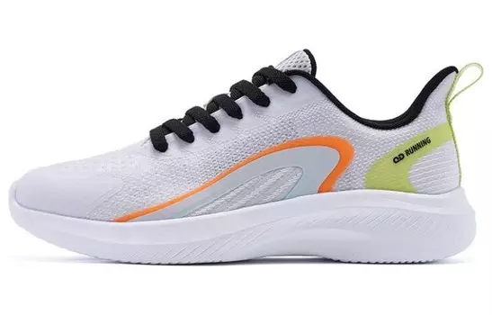 Кроссовки мужские низкие белый/синий/зеленый/оранжевый Qiaodan