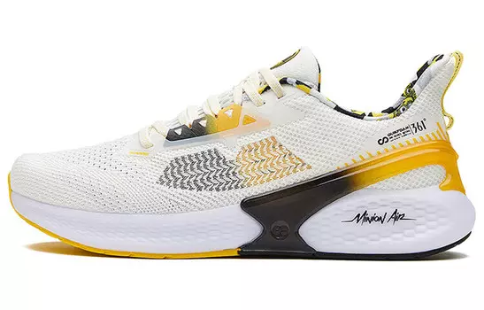 Кроссовки мужские низкие белый/желтый 361°