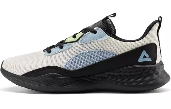 Кроссовки мужские низкие бежевые/черные Peak