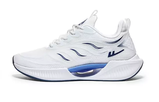 Кроссовки мужские низкие бежевые/синие Warrior