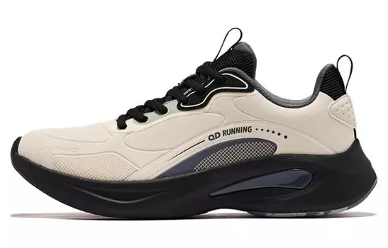 Кроссовки мужские низкие бежевый/черный Qiaodan