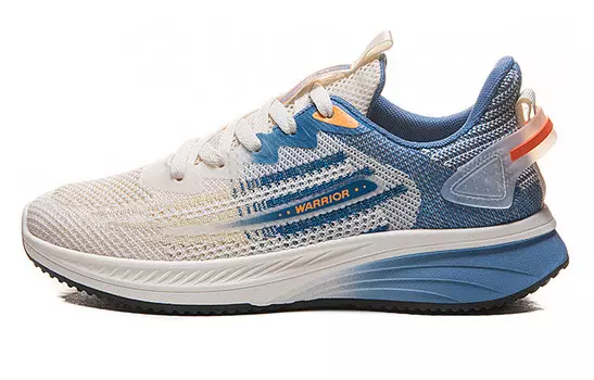 Кроссовки мужские низкие бежевый/синий Warrior