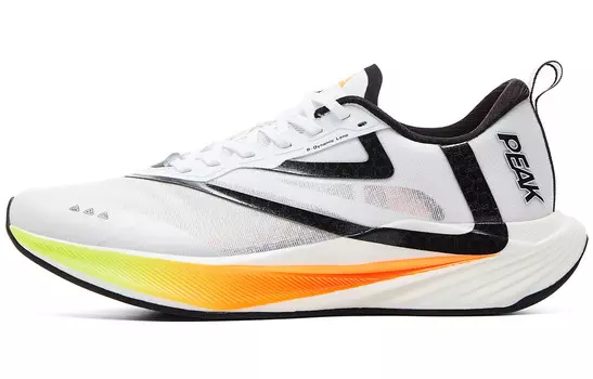 Кроссовки мужские низкие, большие, белые, черные, ослепительно-оранжевые Peak