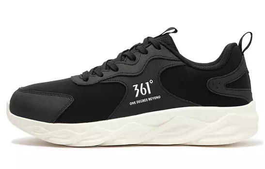 Кроссовки мужские низкие черные/белые 361°