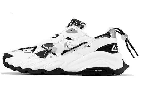 Кроссовки мужские низкие черные/белые Peak