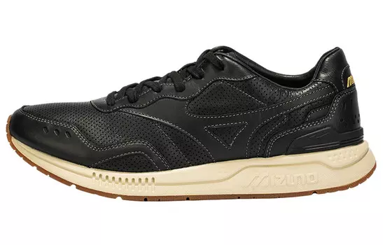 Кроссовки мужские низкие черные/белые с оттенком Mizuno