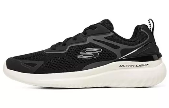 Кроссовки мужские низкие черные/белые Skechers
