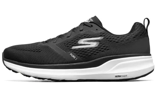 Кроссовки мужские низкие черные/белые Skechers