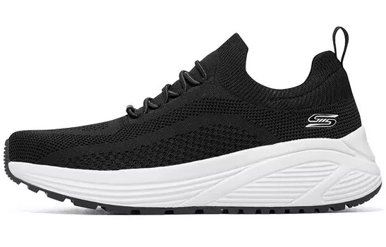 Кроссовки мужские низкие черные/белые Skechers