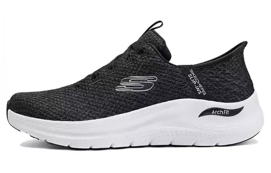 Кроссовки мужские низкие черные/белые Skechers