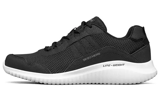 Кроссовки мужские низкие черные/белые Skechers