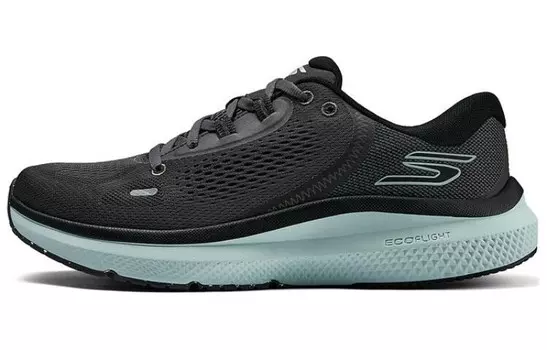 Кроссовки мужские низкие черные/голубые Skechers