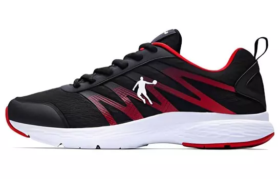 Кроссовки мужские низкие черные/красные Qiaodan