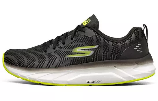 Кроссовки мужские низкие черные/лимонные Skechers