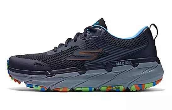 Кроссовки мужские низкие черные многоцветные Skechers