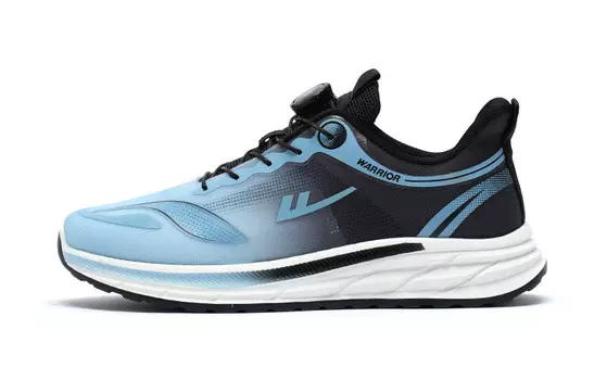 Кроссовки мужские низкие черные/синие Warrior