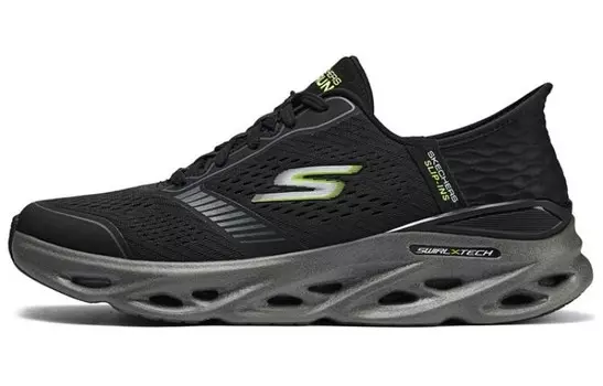 Кроссовки мужские низкие черные/угольные Skechers