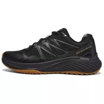 Кроссовки мужские низкие черные/золотые Skechers