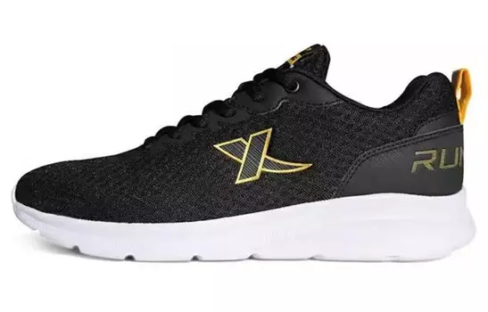 Кроссовки мужские низкие черные/золотые Xtep