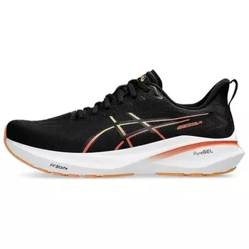Кроссовки мужские низкие черный/белый/оранжевый Asics
