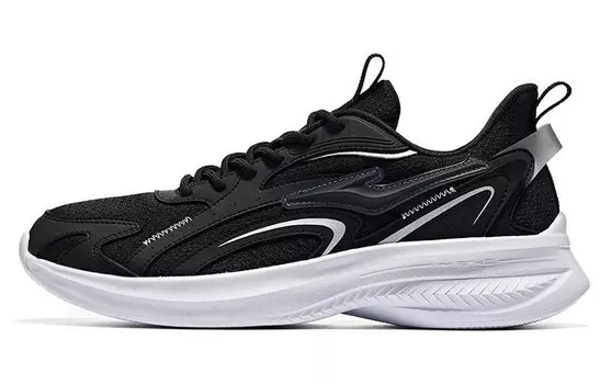 Кроссовки мужские низкие черный/белый/серебряный Erke