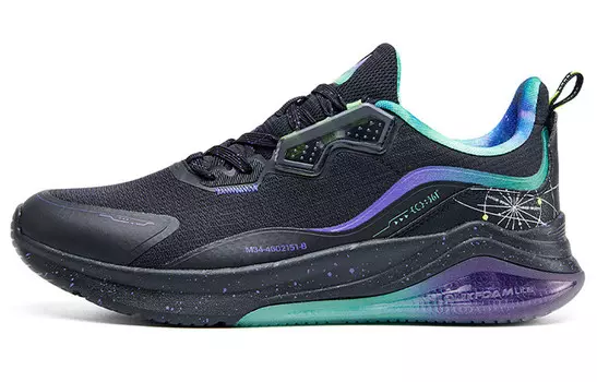 Кроссовки мужские низкие черный/фиолетовый 361°