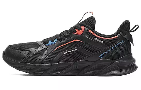 Кроссовки мужские низкие черный/красный 361°