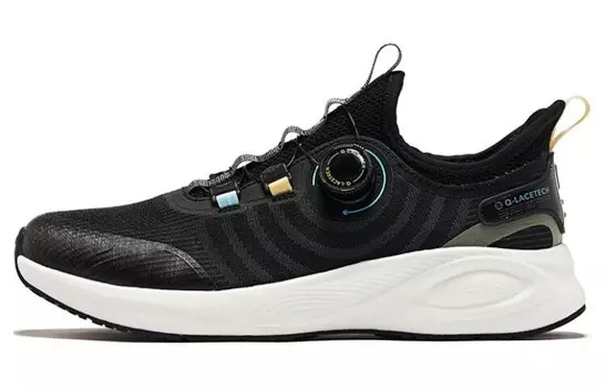 Кроссовки мужские низкие черный/кремово-желтый Qiaodan