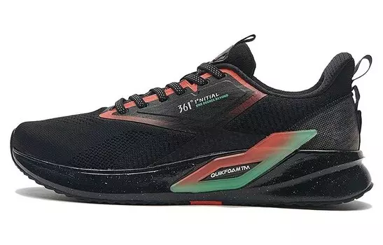 Кроссовки мужские низкие черный/оранжевый 361°