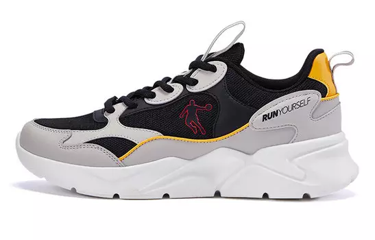 Кроссовки мужские низкие черный/серый Qiaodan