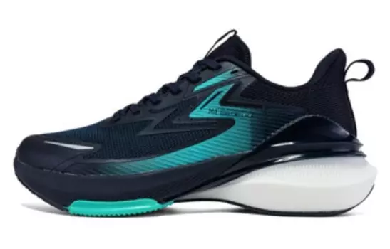 Кроссовки мужские низкие черный Shadow Blue/Jade Green 361°