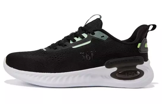 Кроссовки мужские низкие черный/зеленый 361°