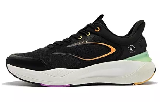 Кроссовки мужские низкие черный/зеленый Qiaodan