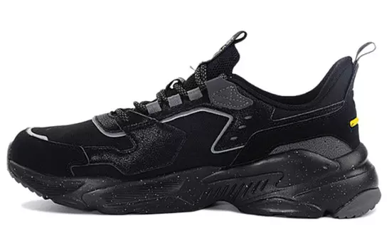 Кроссовки мужские низкие черный/желтый Erke