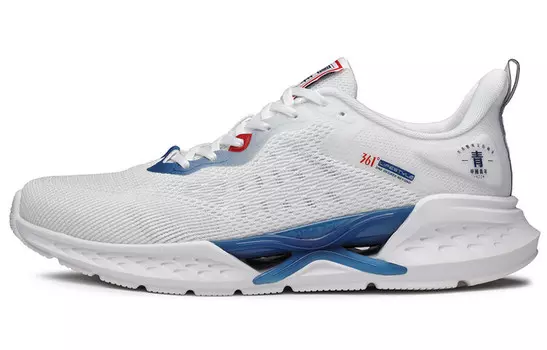 Кроссовки мужские низкие Feather белый/атлантические синий 361°