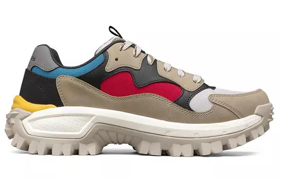 Кроссовки мужские низкие коричневые/красные/синие Skechers