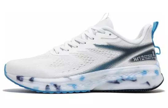 Кроссовки мужские низкие Obsidian Black/Button Blue 361°