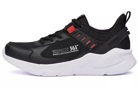 Кроссовки мужские низкие Obsidian Black/Molten Red 361°