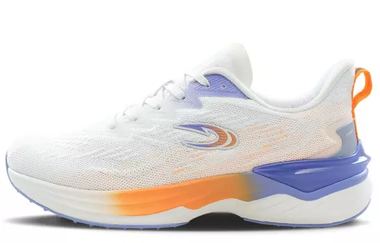 Кроссовки мужские низкие оранжевый/фиолетовый/белый Saiqi