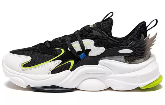 Кроссовки мужские низкие Positive Black/Lime Green Erke