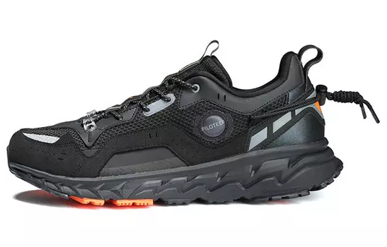 Кроссовки мужские низкие Scar черные/коричневые Peak