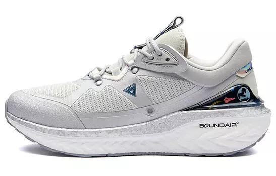 Кроссовки мужские низкие серебристо-белый/синий 361°