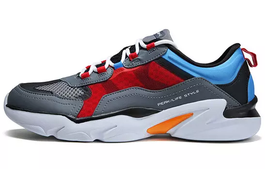 Кроссовки мужские низкие серебристо-серые Peak