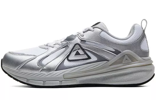 Кроссовки мужские низкие серебристые Peak