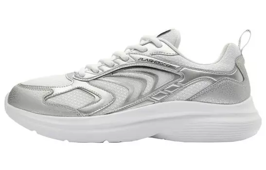 Кроссовки мужские низкие серебристые Qiaodan