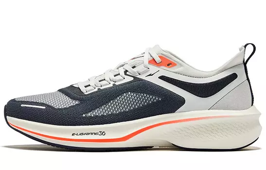 Кроссовки мужские низкие серые чернила Lanker белые Erke